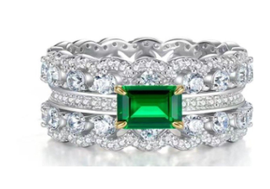 CJ114 Multicolor Gemstone Engagement Ring – CJ114 - Image 1