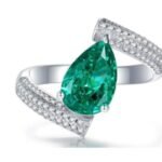 Emerald Green Gemstone Engagement Ring – CJ118