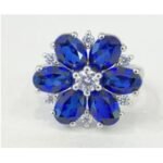 Sapphire Blue Gemstone Engagement Ring – CJ119