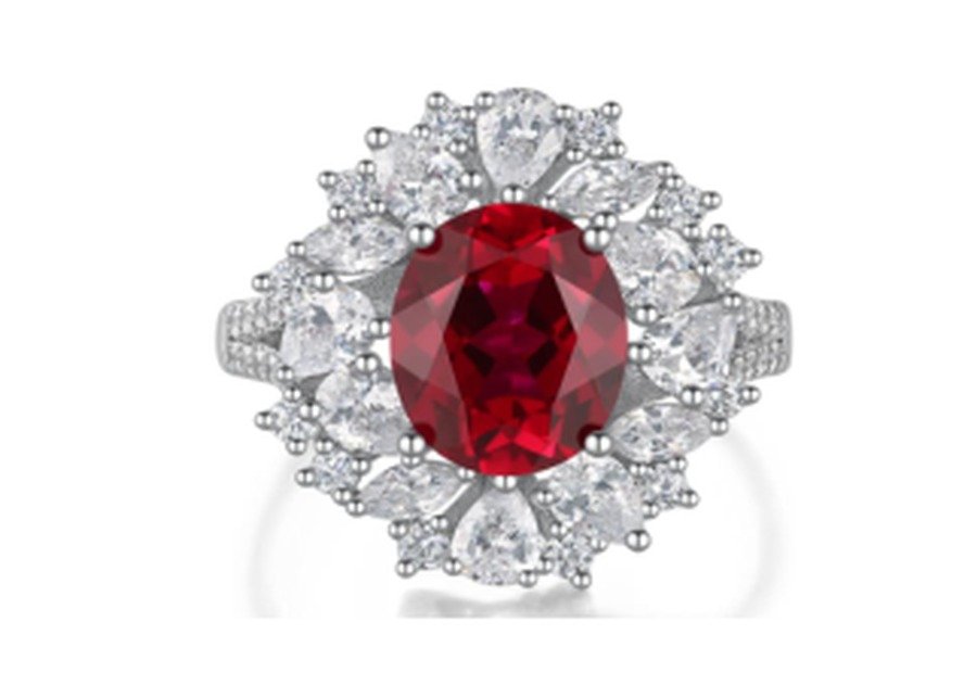 CJ120 Multicolor Gemstone Engagement Ring – CJ120 - Image 1