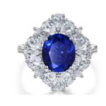 Sapphire Blue Gemstone Engagement Ring – CJ123