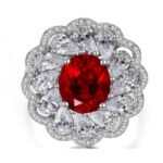 Ruby Red Gemstone Engagement Ring – CJ124