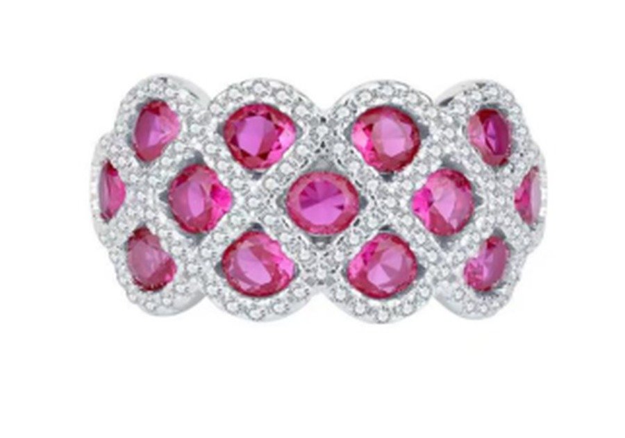 CJ141 Rose Pink Delicate Wedding Ring – CJ141 - Image 1