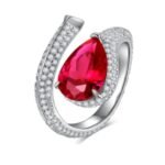 Ruby Red Gemstone Engagement Ring – CJ143