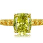 Champagne Yellow Gemstone Engagement Ring – CJ159