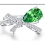 Emerald Green Gemstone Engagement Ring – CJ175