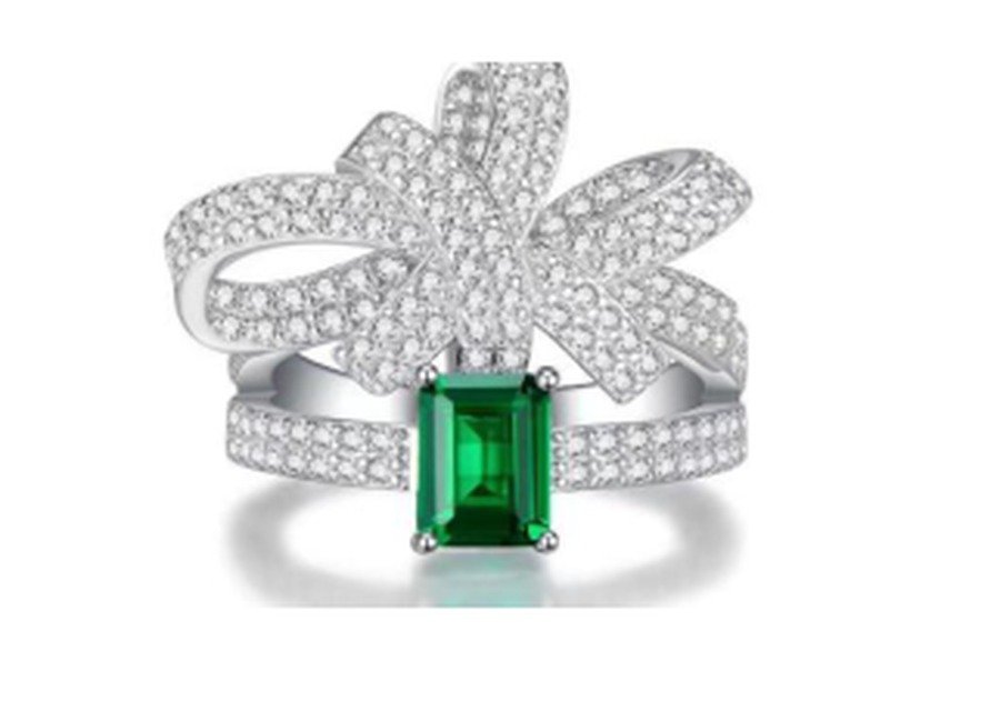 CJ205 Emerald Green Statement Ring – CJ205 - Image 1