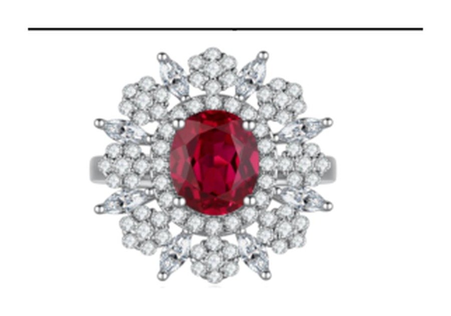 CJ206 Ruby Red Statement Ring – CJ206 - Image 1