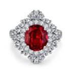 Ruby Red Gemstone Engagement Ring – CJ211