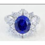Sapphire Blue Gemstone Engagement Ring – CJ212