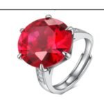 Ruby Red Adjustable Stackable Ring – CJ213