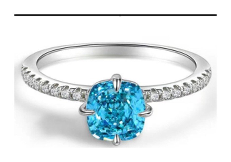 CJ216 Sapphire Blue Statement Ring – CJ216 - Image 1