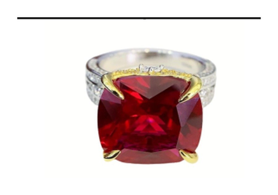 Ruby Red Gemstone Engagement Ring – CJ218