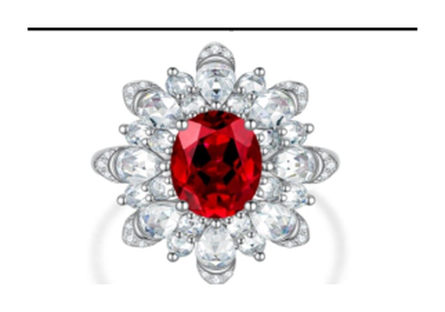 CJ220 Ruby Red Statement Ring – CJ220 - Image 1