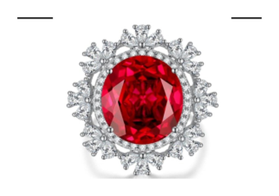 Ruby Red Gemstone Engagement Ring – CJ226