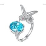 Sapphire Blue Adjustable Stackable Ring – CJ236