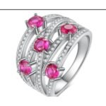 Rose Pink Delicate Wedding Ring – CJ237