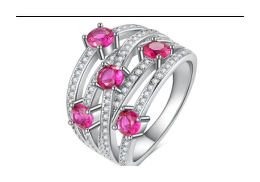 Rose Pink Delicate Wedding Ring – CJ237