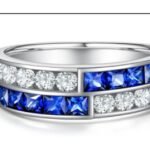 Sapphire Blue Delicate Wedding Ring – CJ238