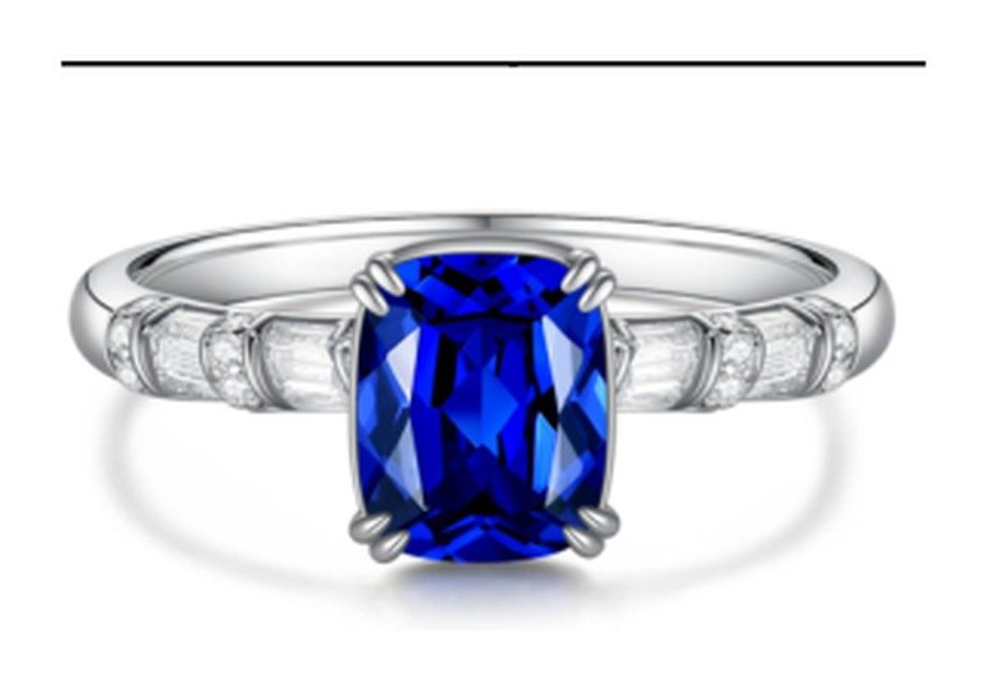 CJ250 Sapphire Blue Statement Ring – CJ250 - Image 1