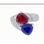 Sapphire Blue Gemstone Engagement Ring – CJ252