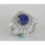 Sapphire Blue Gemstone Engagement Ring – CJ255