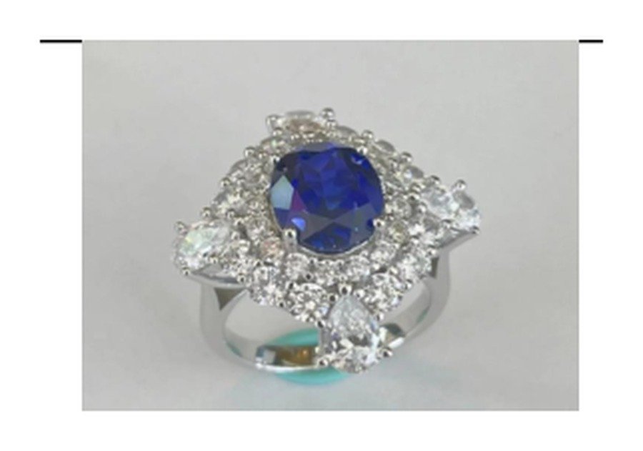 Sapphire Blue Gemstone Engagement Ring – CJ255