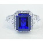 Sapphire Blue Gemstone Engagement Ring – CJ258