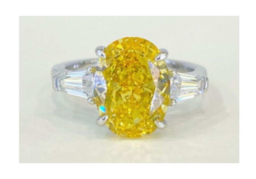 Champagne Yellow Gemstone Engagement Ring – CJ261