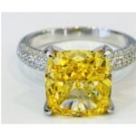 Champagne Yellow Gemstone Engagement Ring – CJ262