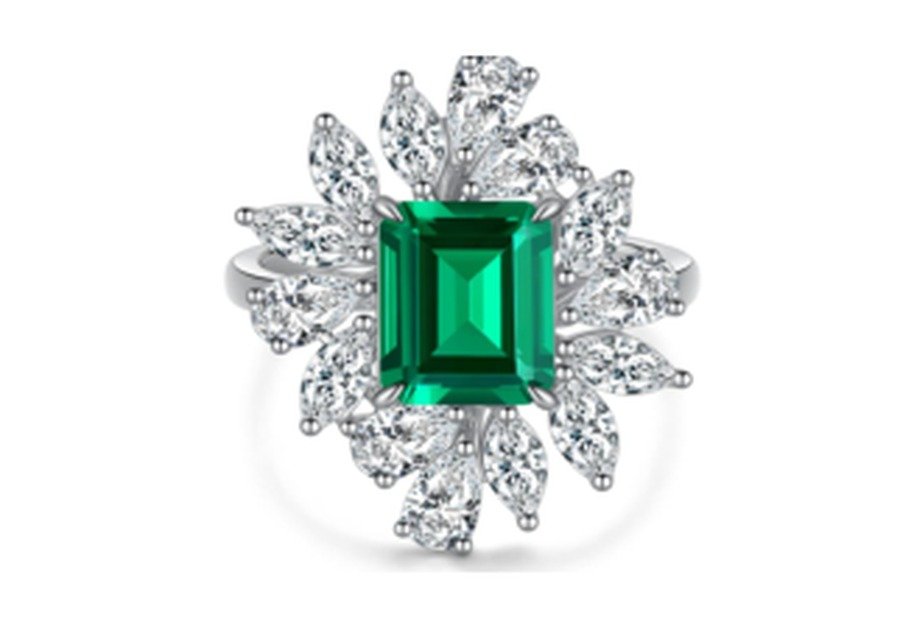 Emerald Green Statement Ring – CJ267