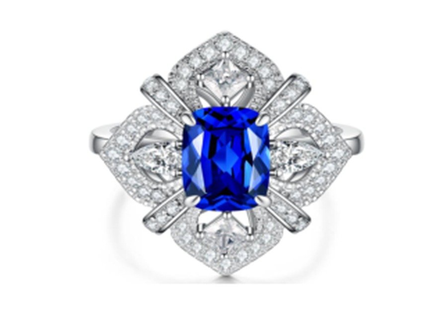 Sapphire Blue Statement Ring – CJ270
