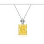 Champagne Yellow Floral Pendant Necklace – CP001