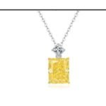 Champagne Yellow Floral Pendant Necklace – CP008