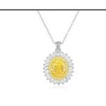 Champagne Yellow Pendant Necklace – CP009
