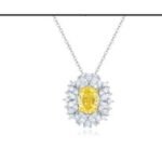 Champagne Yellow Pendant Necklace – CP010