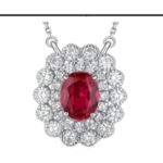 Ruby Red Pendant Necklace – CP022