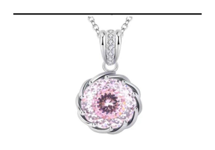CP025 Ruby Red Pendant Necklace – CP025 - Image 1