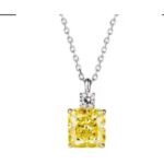 Champagne Yellow Floral Pendant Necklace – CP027