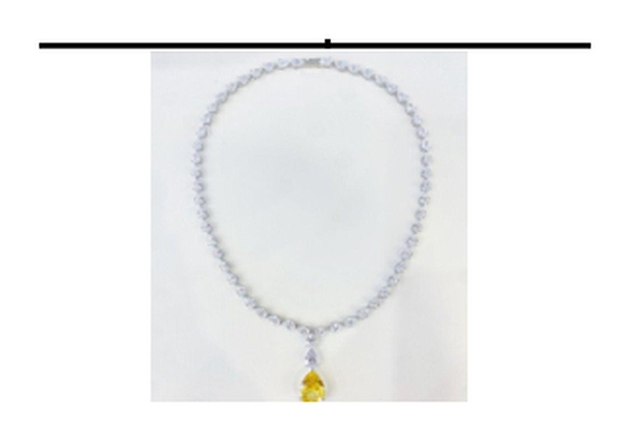 CP035 Sapphire Blue Sparkle Necklace – CP035 - Image 1