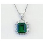 Emerald Green Pendant Necklace – CP036