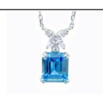 Sapphire Blue Pendant Necklace – CP039
