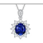 Sapphire Blue Pendant Necklace – CP051