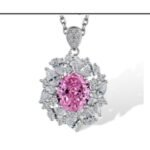 Rose Pink Pendant Necklace – CP052