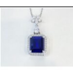 Sapphire Blue Pendant Necklace – CP061