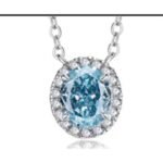 Sapphire Blue Pendant Necklace – CP062