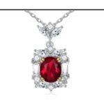 Ruby Red Pendant Necklace – CP064