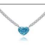 Sapphire Blue Pendant Necklace – CP066