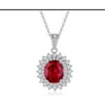 Ruby Red Pendant Necklace – CP069