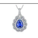 Sapphire Blue Pendant Necklace – CP070